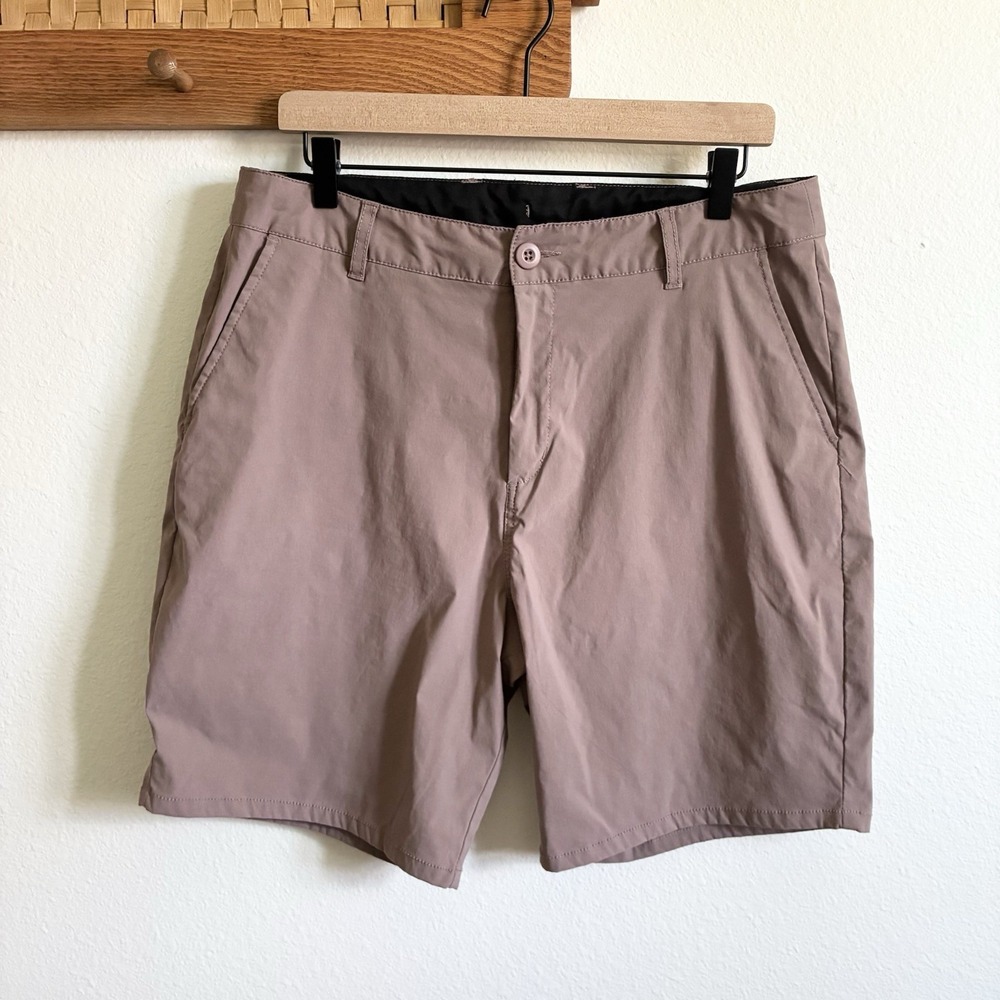Marsh Wear Prime Chino Hybrid Stretch 8" Shorts Antler Purple Brown Mens 34